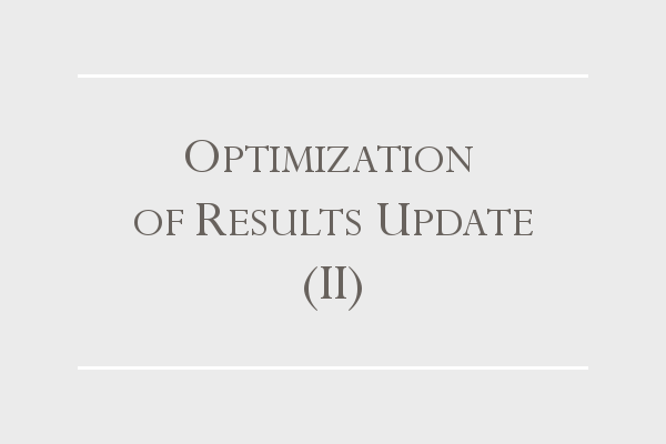 optimization of protocols results