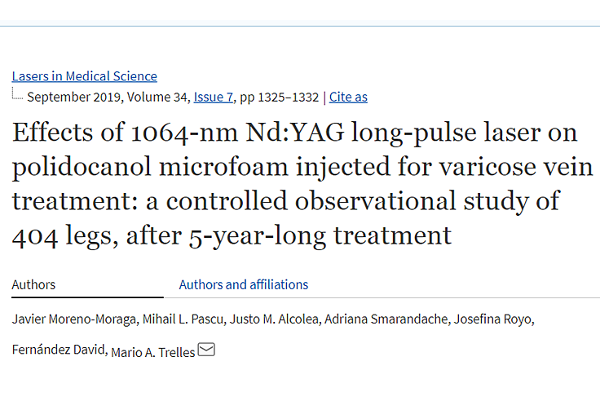 Lasers in Medical Science publication